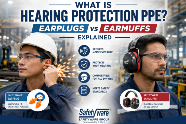 earplugs and earmuffs hearing protection