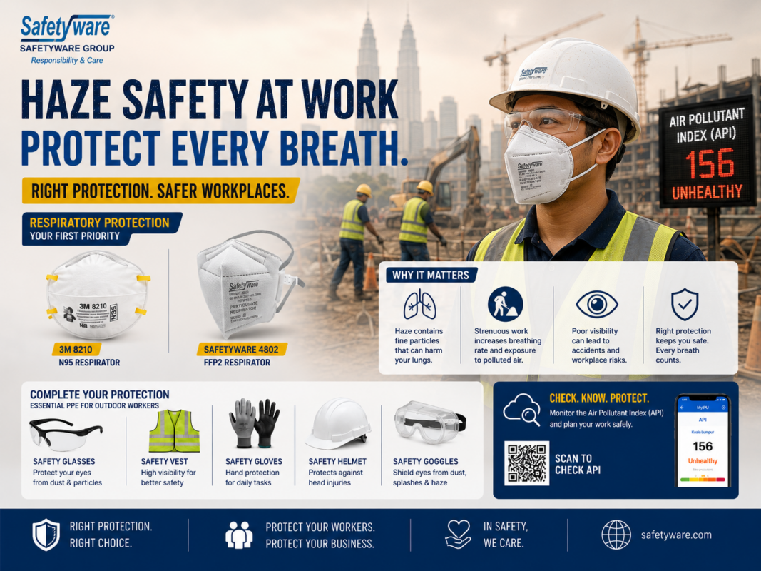 PPEs for haze safety at work
