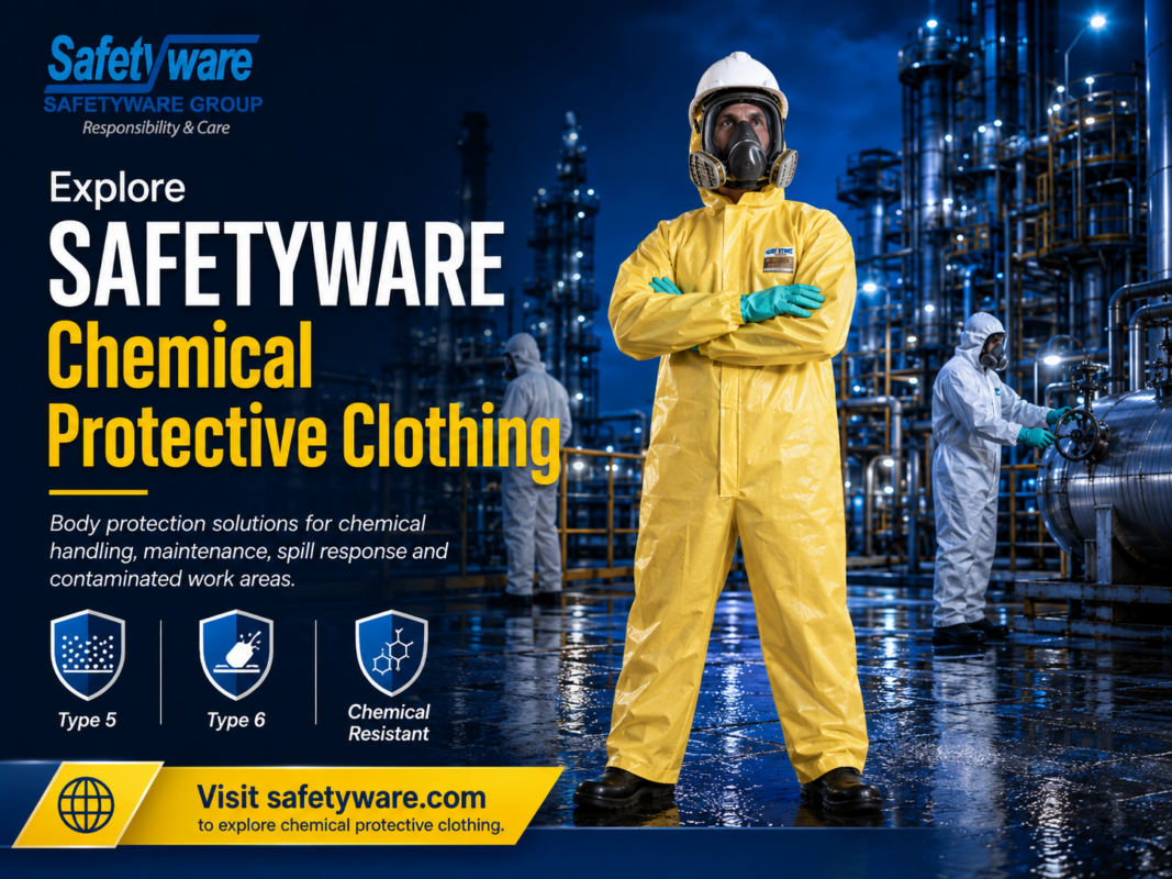 SAFETYWARE ULTITEC 4000S chemical protective clothing for industrial applications