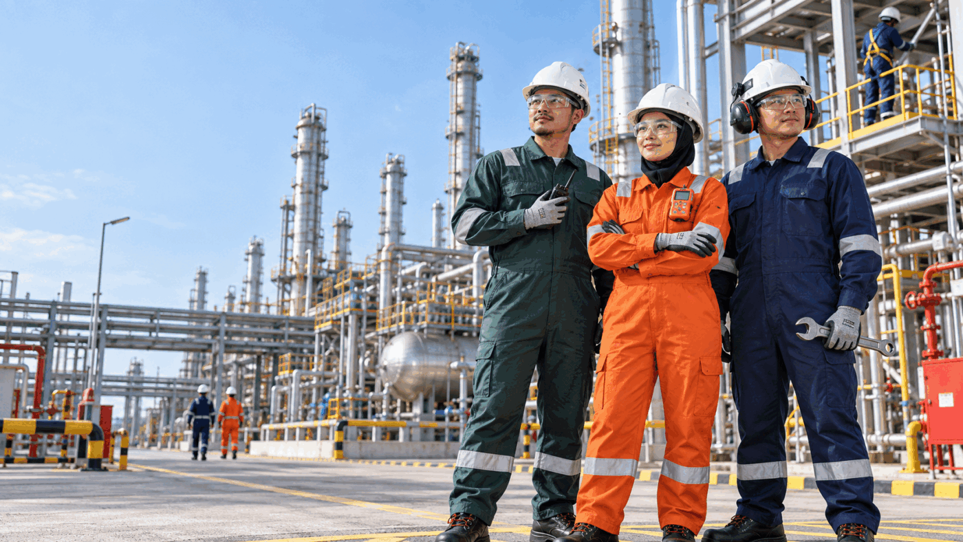 SAFETYWARE PPE for oil and gas industry workers at a Malaysian petrochemical plant