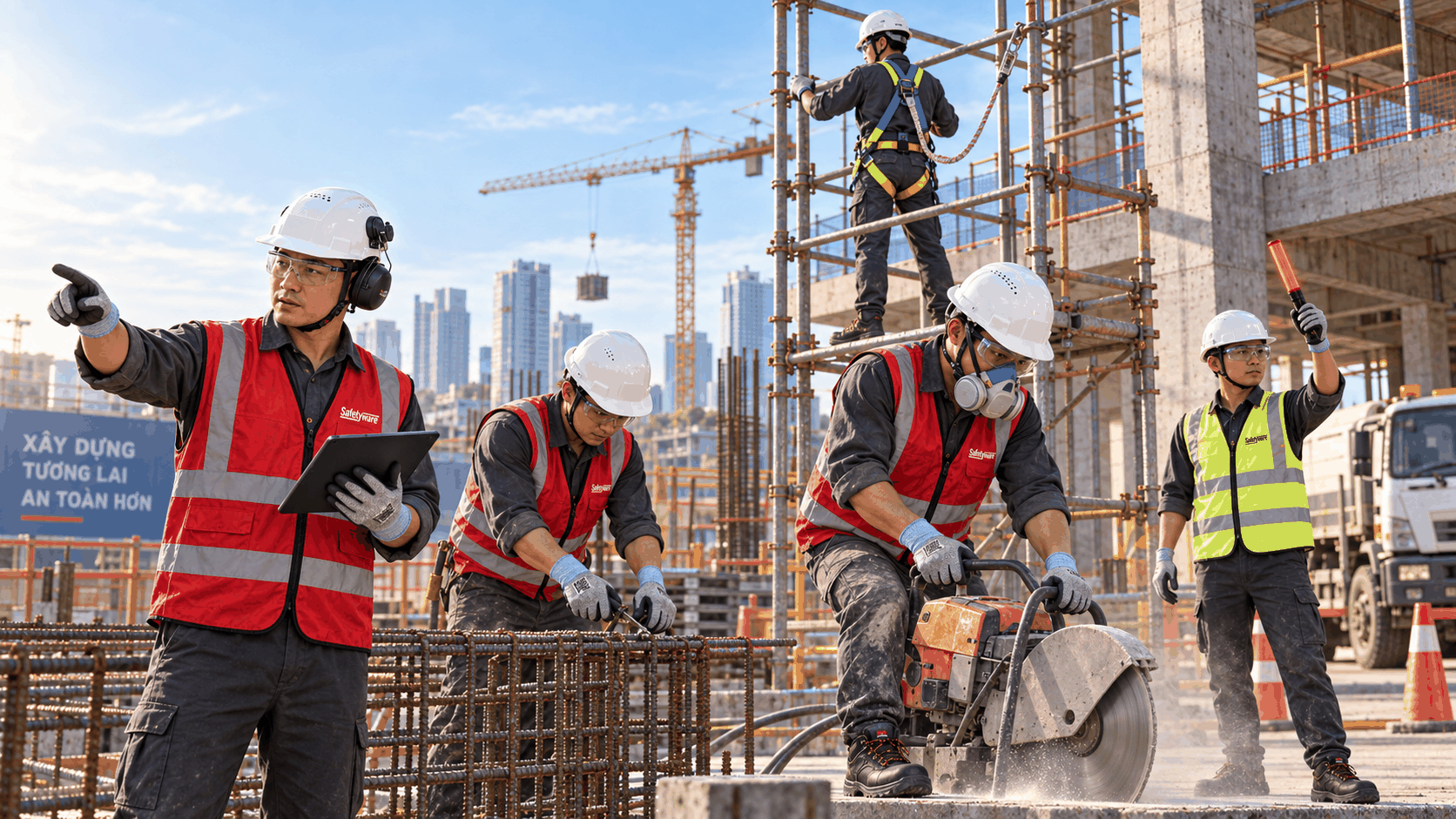 SAFETYWARE head-to-toe PPE solutions for construction workers in Vietnam