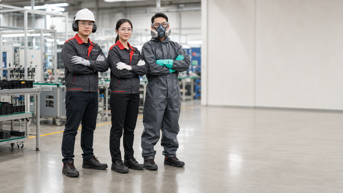 SAFETYWARE PPE solutions for metal, electronics and chemical manufacturing in Vietnam