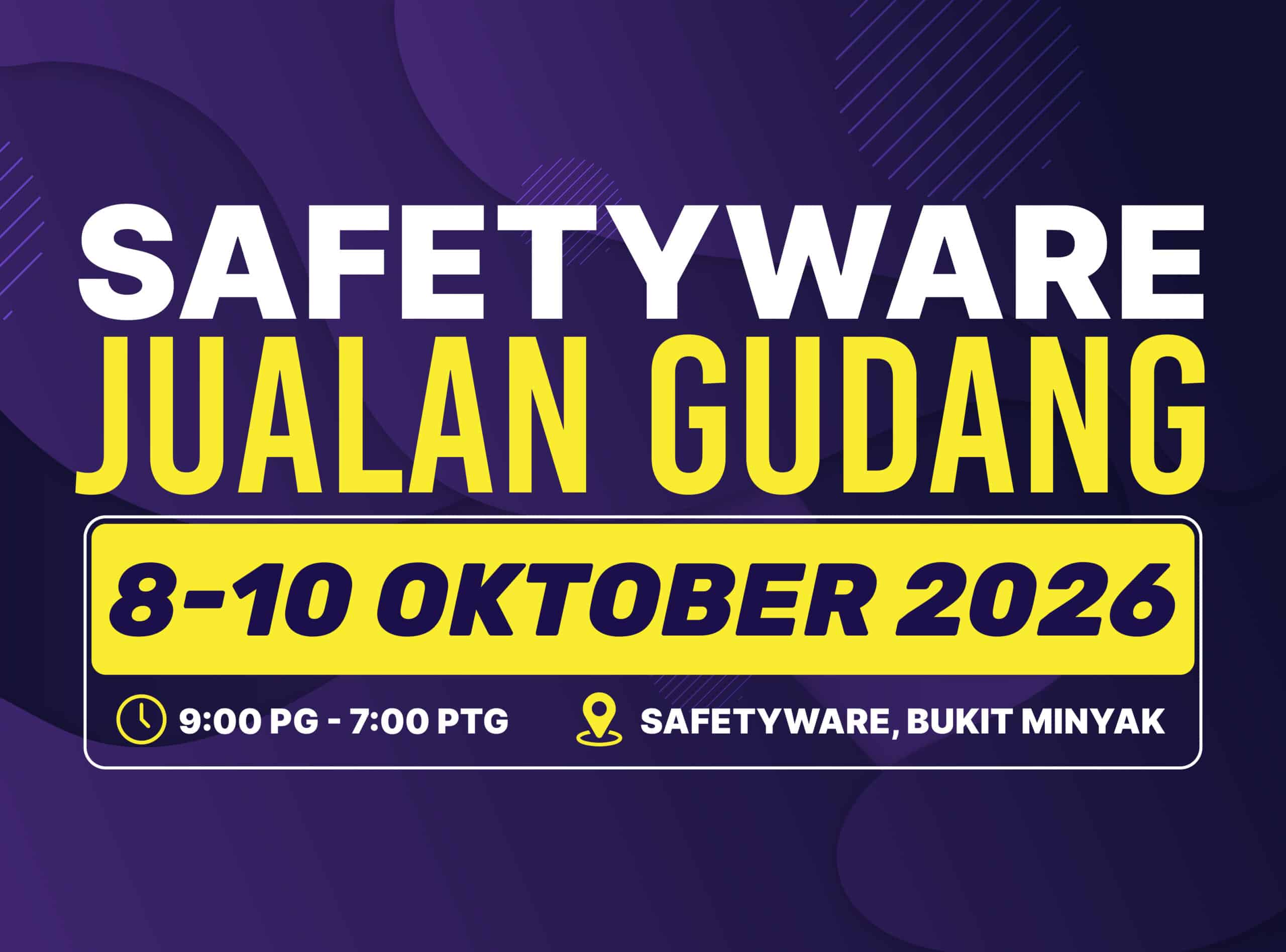 Jualan Gudang Safetyware , Safetyware Warehouse Sales