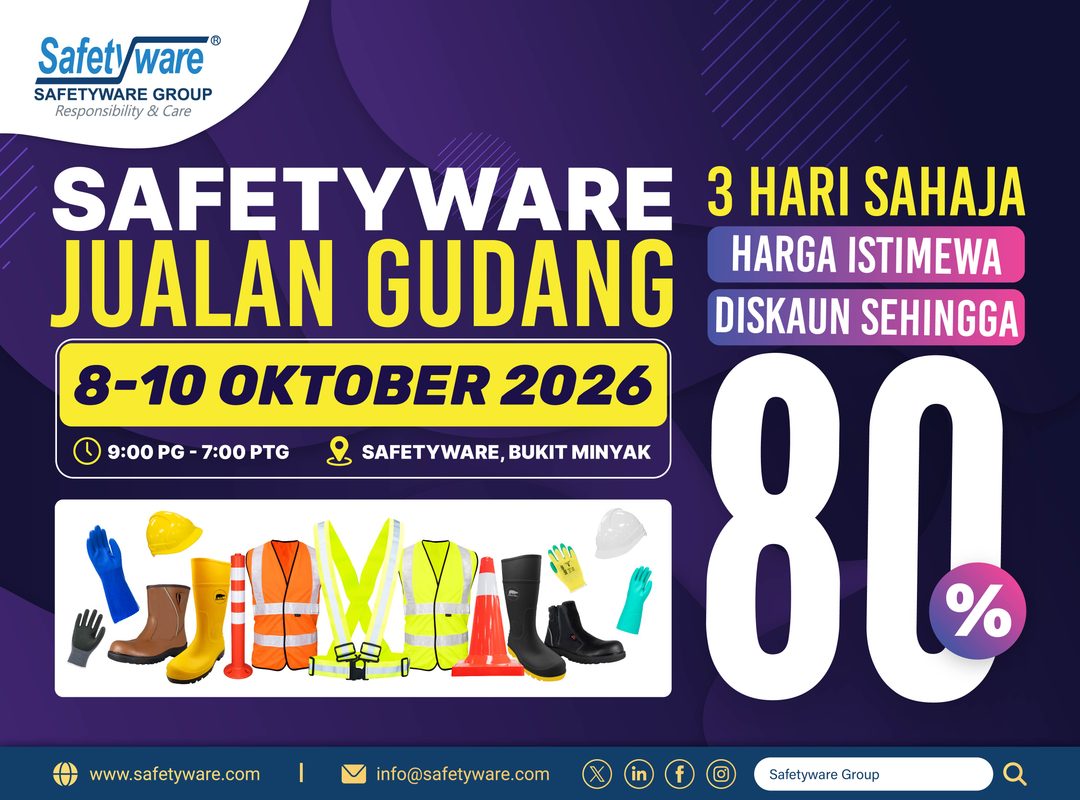Jom Borong PPE! Jualan Gudang Safetyware Penang 2026 Kembali dengan Diskaun Sehingga 80%