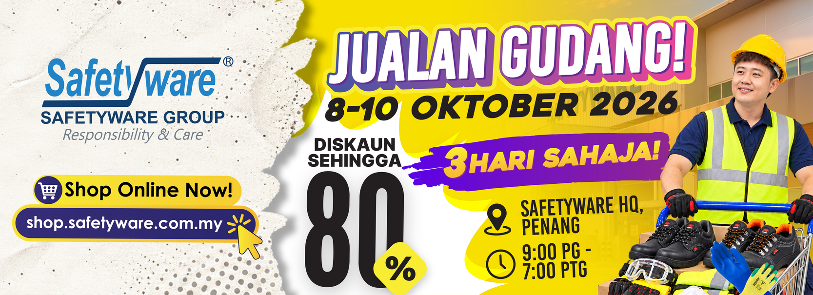 Warehouse Sale poster: 8 to 10 October 2026, 9 am to 7 pm, up to 80 percent off