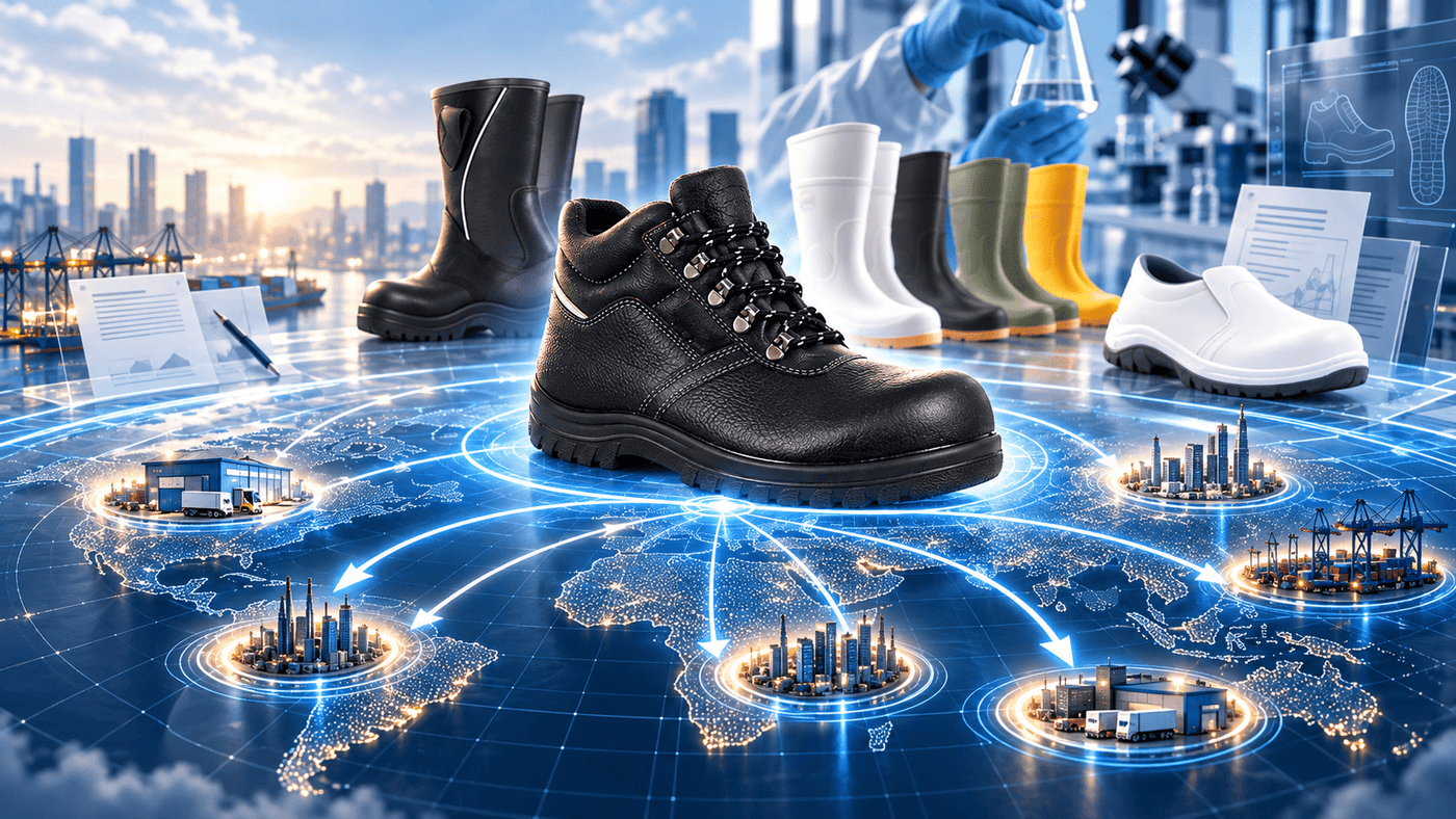 SAFETYWARE safety footwear illustrating international and national PPE standard adoption