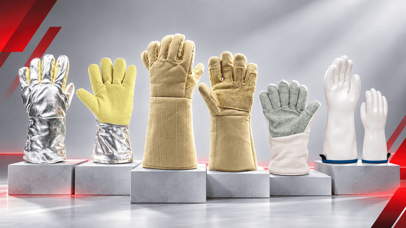 SAFETYWARE ThermoGard, TempGard and hot-mill heat-resistant glove options