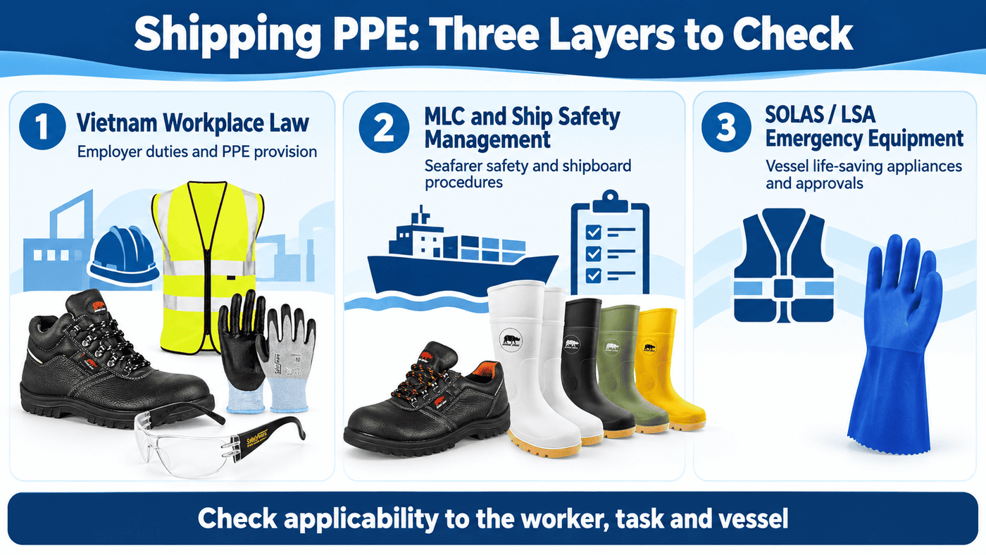Legal and maritime framework for shipping PPE in Vietnam